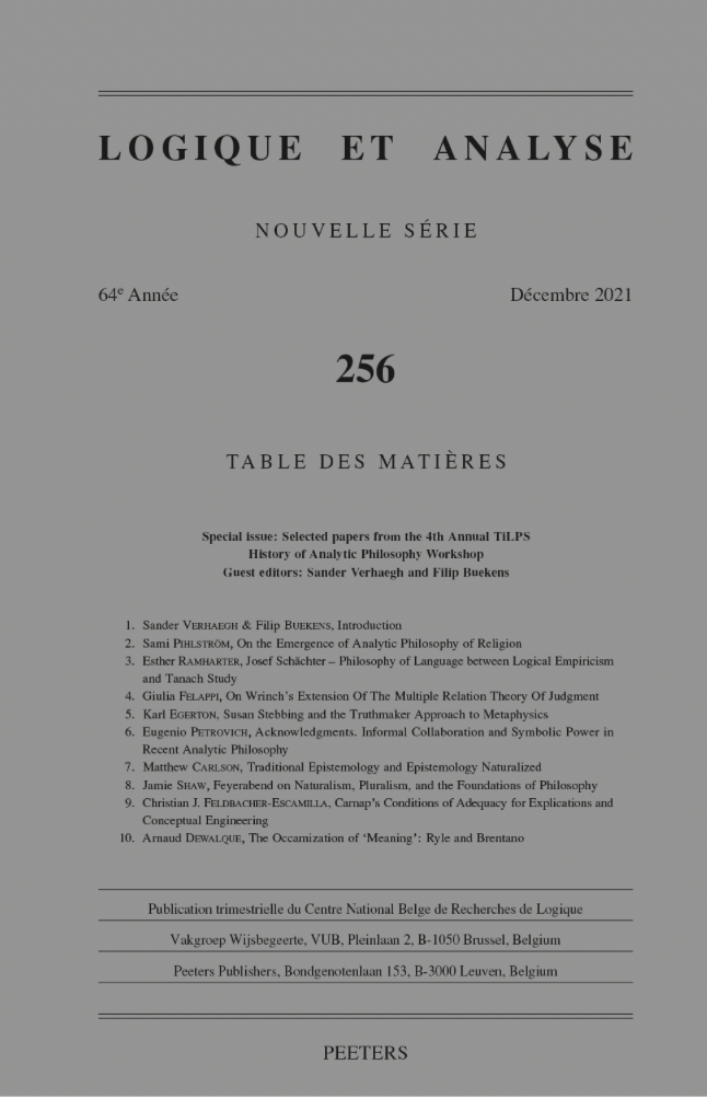 Logique et Analyse